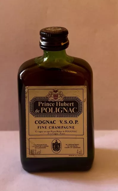 Miniature Cognac Prince Hubert De Polignac Fine Champagne V.s.o.p  4 Cl