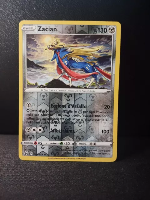 POKEMON CARD ZACIAN V ASTRO - 096/159 HOLO - ZENIT REGALE - ITA NM