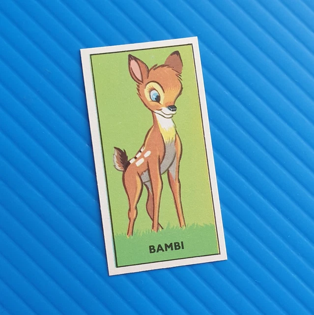 Key Card! Bambi Barratt 1957 Walt Disney Characters Sweet Cigarette Mickey Mouse