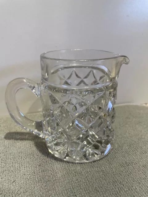 Quality Heavy Lead Crystal Diamond Cut Pattern Jug