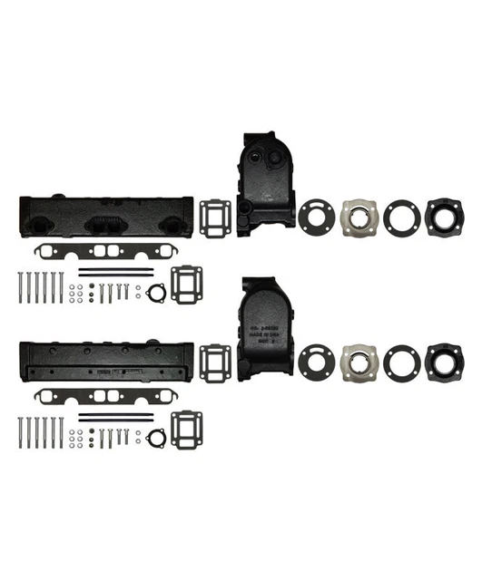 Barr Manifold Exhaust Kit for Chris Craft Small Block End Style Risers