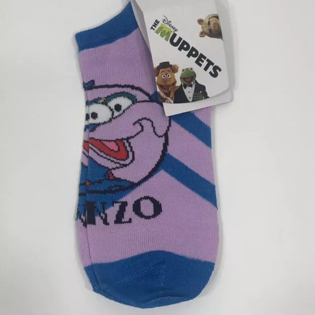 THE MUPPETS “Gonzo” Footie Socks Sz. 5-10 NEW