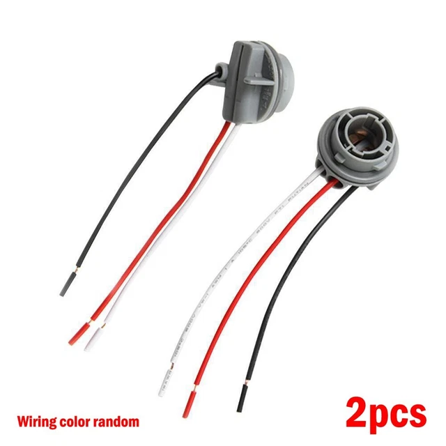 10 Connecteurs D'ampoule T10 W5W Mâles 12V - Pour Voiture, Vélo, Camping-car - Fils Souples Rouge Et Noir