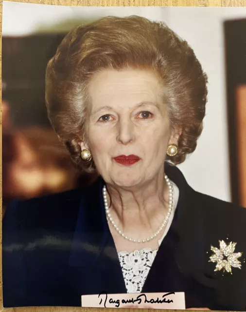 Margaret Thatcher Hand-Signed Photo