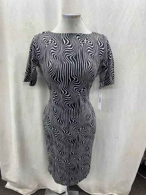 Maggy London  Dress/New With Tag/Retail$129/Size 16/Length 42"/Black/White