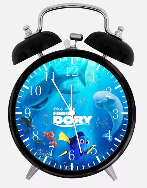 Disney Finding Dory Alarm Desk Clock 3.75" Home or Office Decor E190 Nice Gift