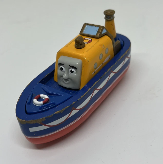 THOMAS & FRIENDS Diecast Captain Boat Take Along N Play Train Tank 7.