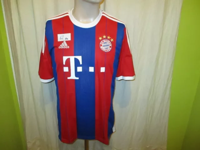 FC Bayern München Original Adidas Heim Trikot 2014/15 "-T---" Gr.M Neu