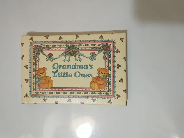 C.R. Gibson Lucy Rigg Teddy Bear Grandma's Brag Book Photo Album VTG 22 Pictures