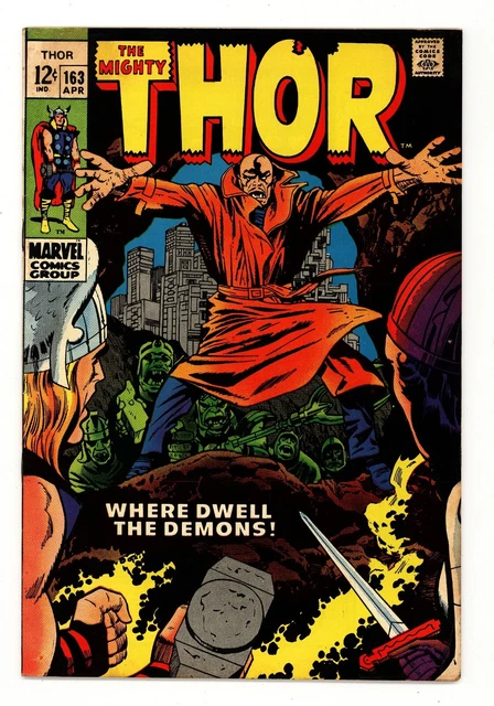 Thor 164 F/VF 2nd Appearance Origin of Warlock 1969 Lee Kirby