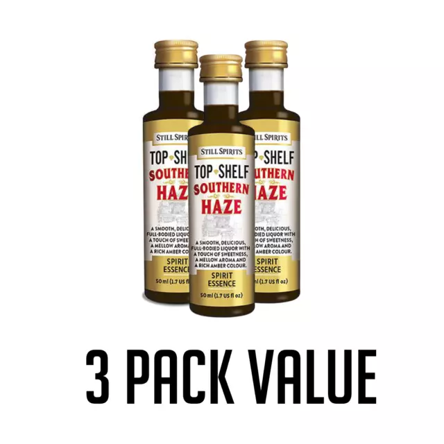 Top Shelf Still Spirits Southern Haze Essence Flavouring Spirit - 3 Pack Value