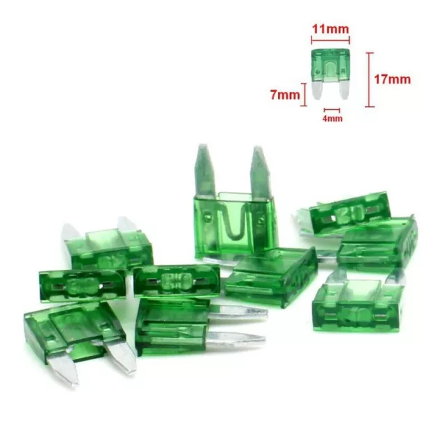 Lot de 10 mini fusibles ATC de 30A - Fusible auto moto camion - NEUF