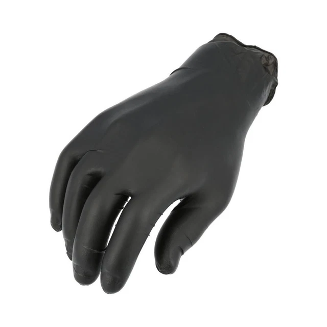 Heavy Duty Black Nitrile Gloves Latex Powder Free 6 Mil 1000 PCS Size: XLarge