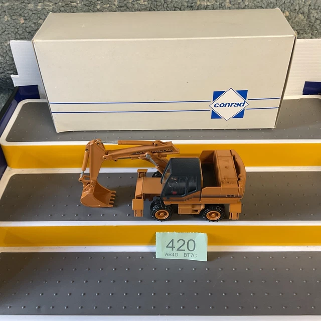 CONRAD CASE POCLAIN (lot 420) 988p 4 Wheel Hydraulic Excavator 1/50 ...