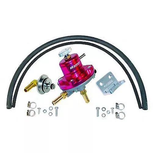 Sytec 1:1 Regolabile Carburante Pressione Regolatore Kit (Rosso) (VK-SAR-SAX1-R