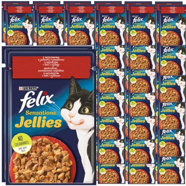 FELIX SENSATIONS BŒUF EN GELÉE 48x85g