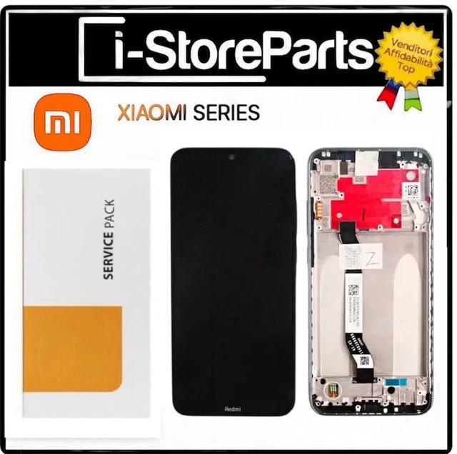 KIT Copri Batteria Xiaomi Redmi Note 8T Scocca Vetro Posteriore BIADESIVO Lente