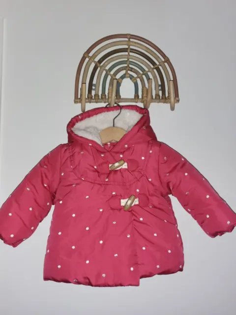 Splendida giacca imbottita bambina RJR John Rocha Designer 3-6 mesi