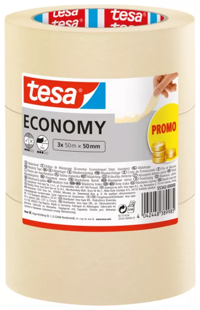 tesa Malerband Economy - 3 x 50m x 50mm