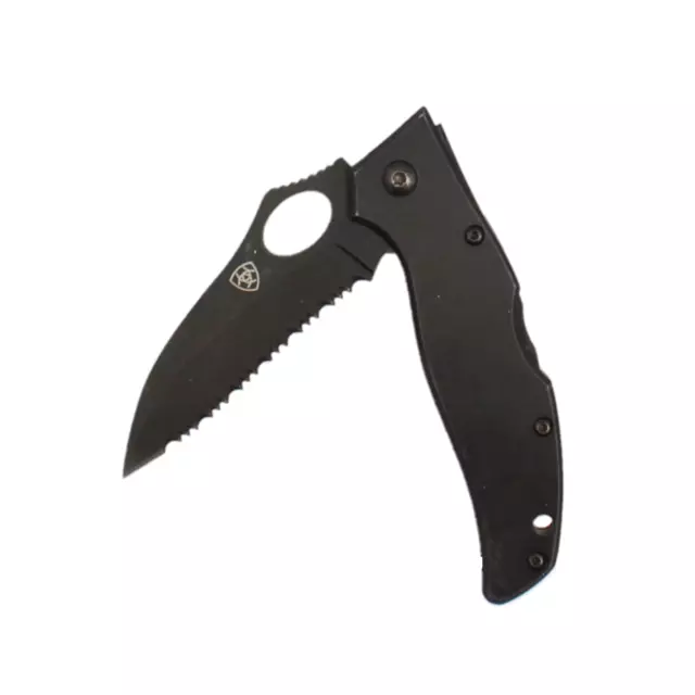 Ariat® Serrated Black Folding Knife A710010101-L