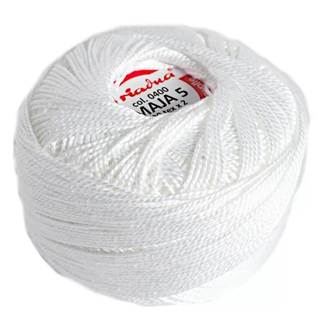 Cotton Crochet Embroidery Yarn 71yd/65m Size 8 Quality Thread