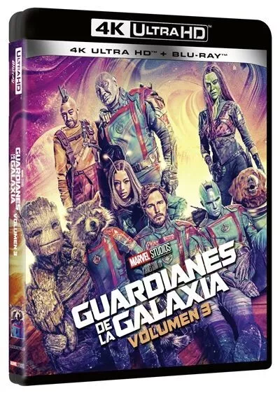 Guardianes de la Galaxia Volumen 3  BLU RAY 4K ULTRA HD ESPAÑOL NUEVO