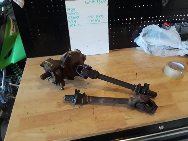 1999 Polaris xplorer 250 4x4 front gear box, axle shafts #3300