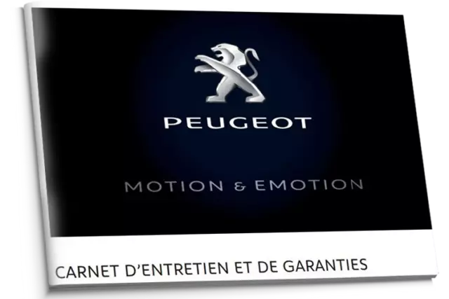 Carnet d'entretien français Peugeot 2015-2017