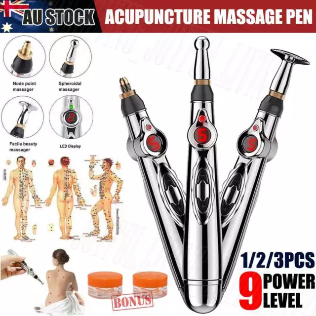 Electronic Acupuncture Pen Electric Meridian Body Massager Pain Relief Therapy