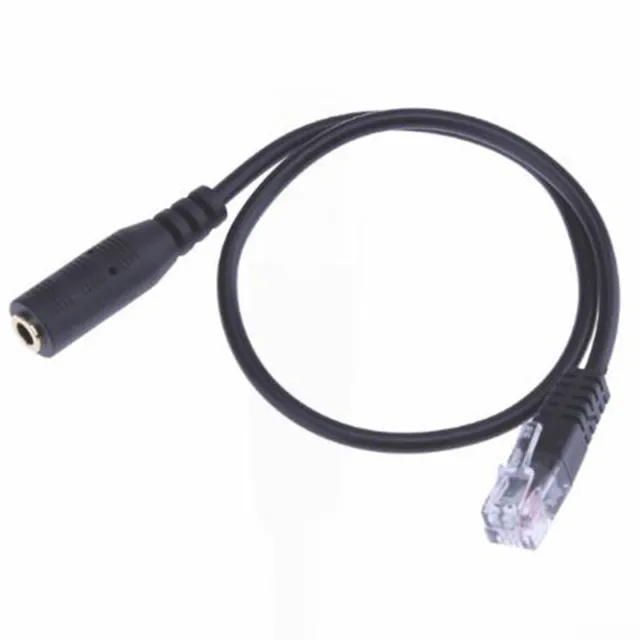 Headset Buddy 3.5mm Smartphone Headset To RJ9 Phone Adapter Cable Useful J h--hq