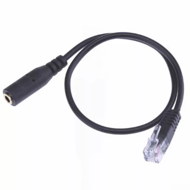 Headset Buddy 3.5mm Smartphone Headset To RJ9 Phone Adapter Cable Useful _FM