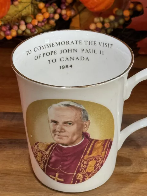 Commemorative Mug For Pope John Paul Visit To Canada 1984
