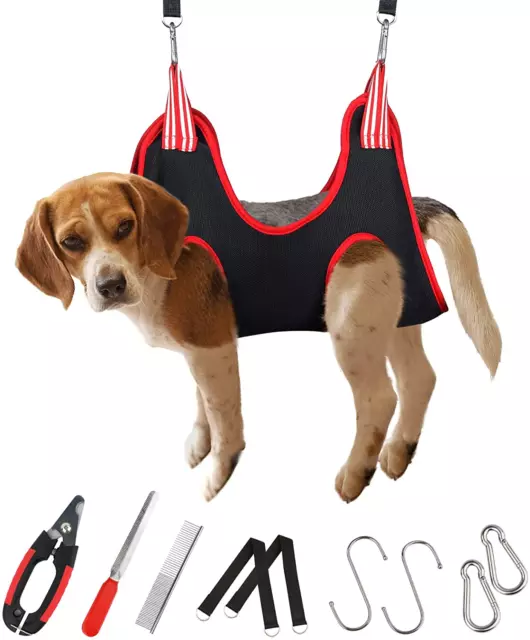 Youlepethouse Dog Grooming Hammock Harness for Nail Trimming, Pet Grooming Sling