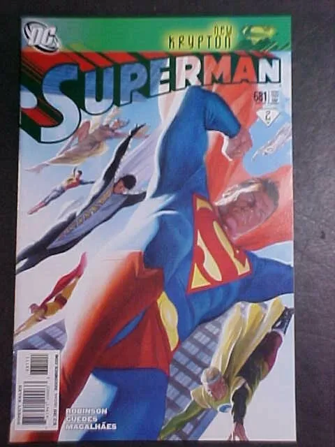 Superman #681! Alex Ross Cover! New Krypton! Nm- 2008 Dc Comics