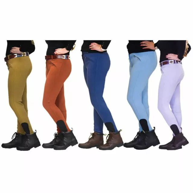 Front Zip Jodhpurs Horse Riding Trousers *10 Colours* 24" - 38" / Ladies 8 to 18