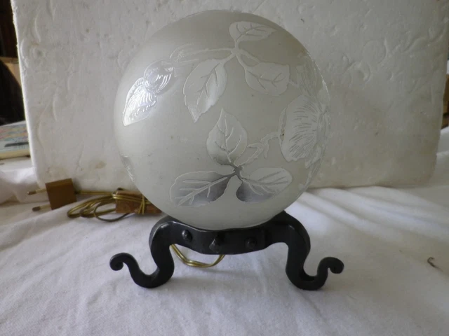 Bridon de cheval vintage en verre, rosace, lettre B, ornement