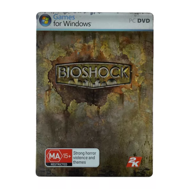 BioShock - Windows PC DVD-ROM - SteelBook Limited Edition - Tested and Working