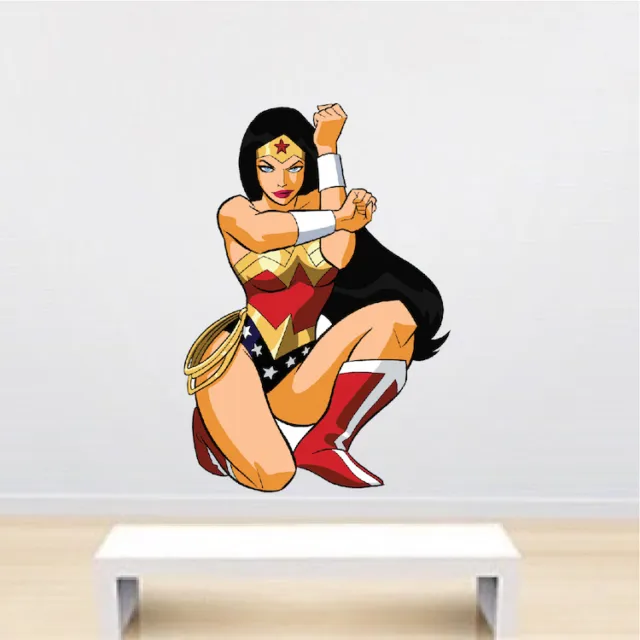 Wonder Woman Body Wall Decal DC Comic Decals Justice League Crown Wall, e19