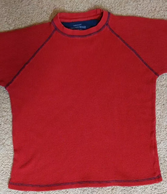 FADED GLORY SZ S (6-7) Boys red Thermal Long Sleeve T-Shirt $3.50 ...
