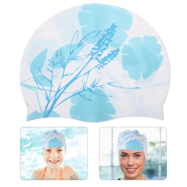 Ladies Retro Swim Cap Hair Swimming Caps Printed Extra Large