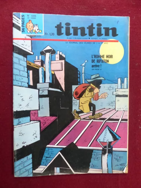 journal de TINTIN n° 1035 de août 1968