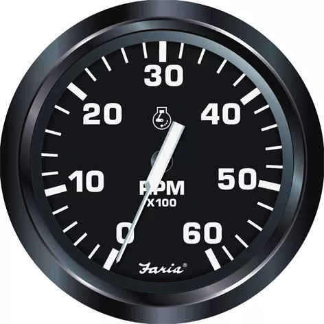 Faria - Euro 4" Tacho 6000 RPM Inboard