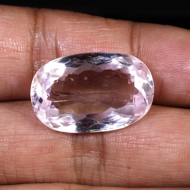 Natural Kunzite 32.26 Cts Certified Huge Beautiful Pink Finest Quality Gemstone 2