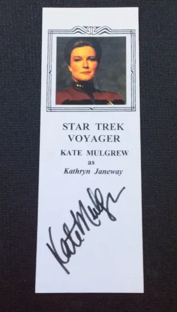 Star Trek Voyager KATE MULGREW As Kathryn Janeway AUTOGRAPH