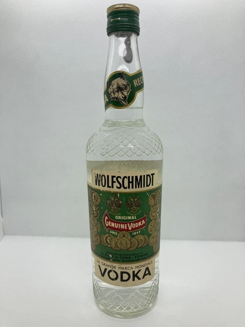 Vodka Wolfschmidt Grand Prix 75 cl 40% sigillo Stella Anni 50s