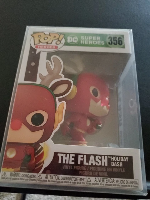Funko POP! Heroes DC The Flash Holiday Dash #356 Christmas with protector