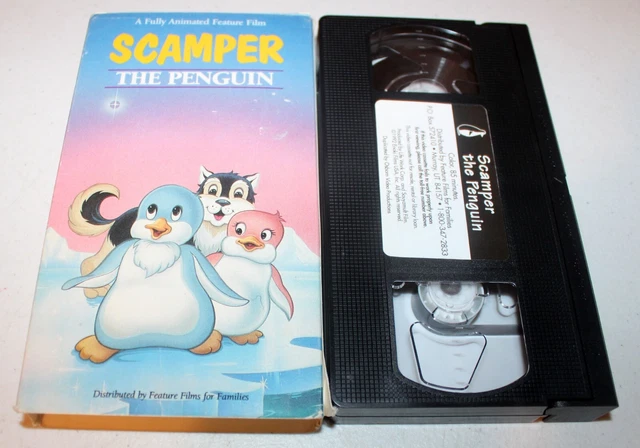 SCAMPER THE PENGUIN (VHS, 1992) Fully Animated Feature Film, Humor ...