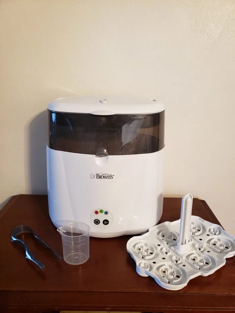 Dr. Brown's AC045 White Grey Corded Electric Deluxe Bottle Sterilizer Used