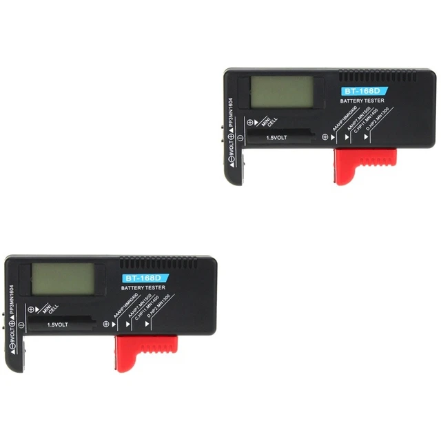 2 pz tester cella batteria tester controllo batteria Aa tester batteria