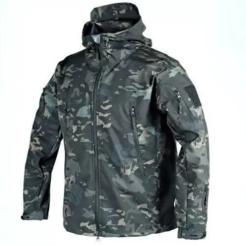 Tactical Military Jacket Windbreaker Hooded Coat Special Forces Combat Jacket